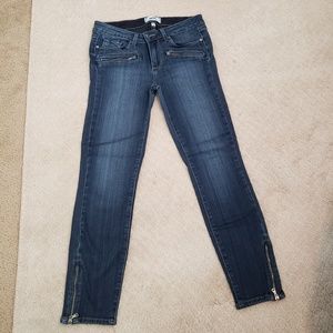 Paige jeans with zipper details